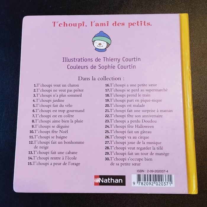 Livre enfant Nathan T'choupi fait un bonhomme de neige - photo numéro 2