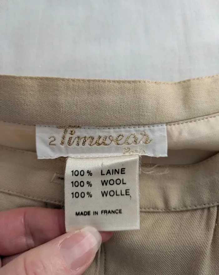 Jupe vintage 100% laine - Timwear - taille 36 - photo numéro 3