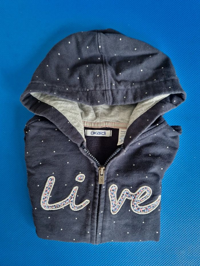 Sweat bleu marine 8 ans - photo numéro 3