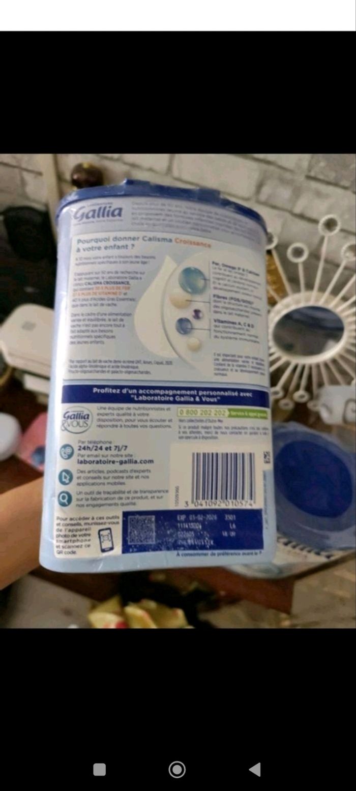 Lot 2 lait Gallia neuf - photo numéro 4