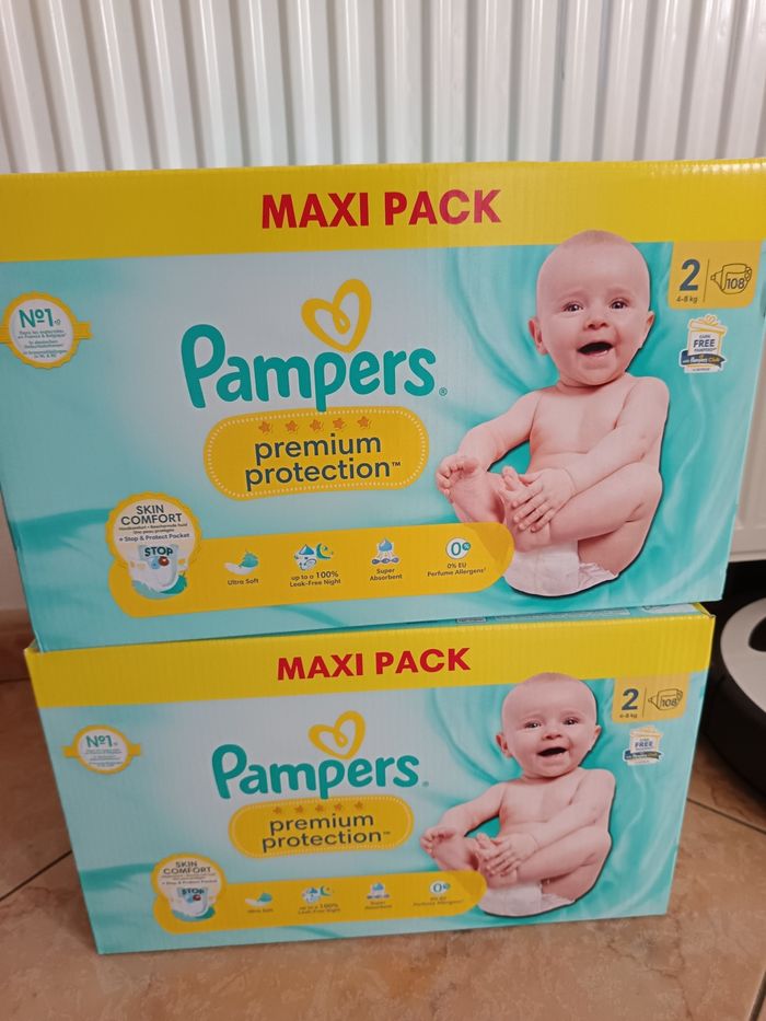 216 couches pampers prenium protection taille 2 - photo numéro 3