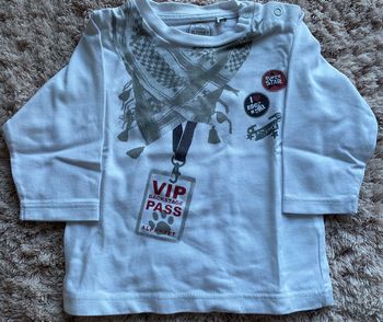 Tee-shirts manches longues Alphabet 6 mois