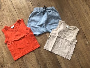 2 débardeurs et un short 18 mois