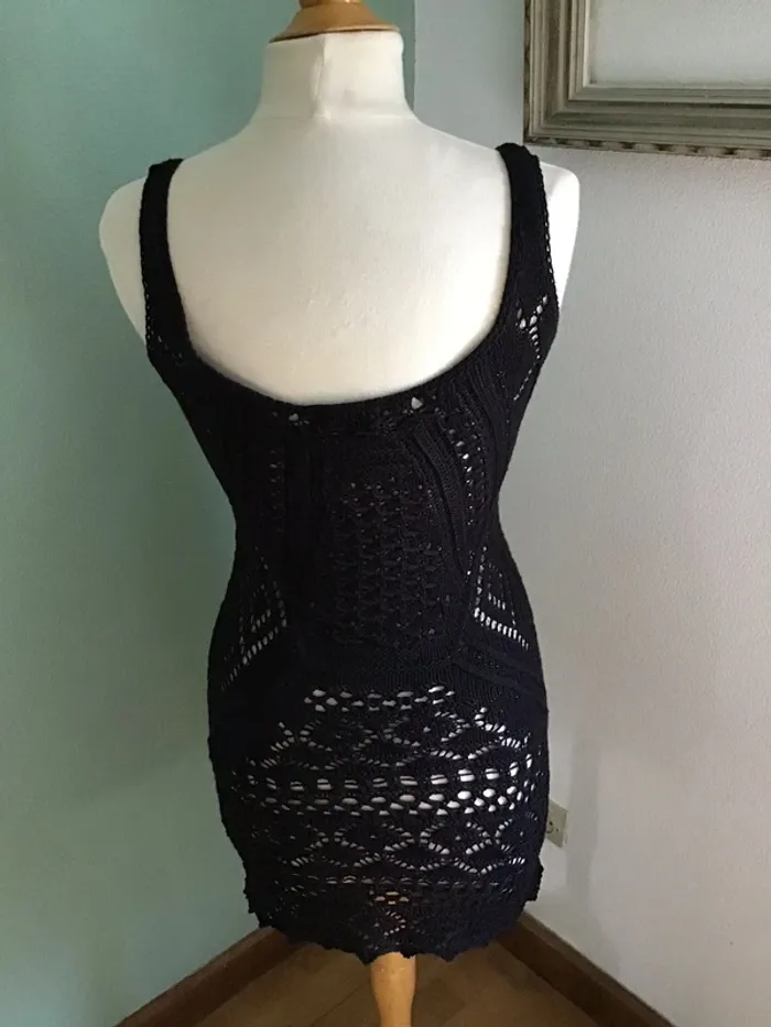 Robe noire en coton - photo numéro 2
