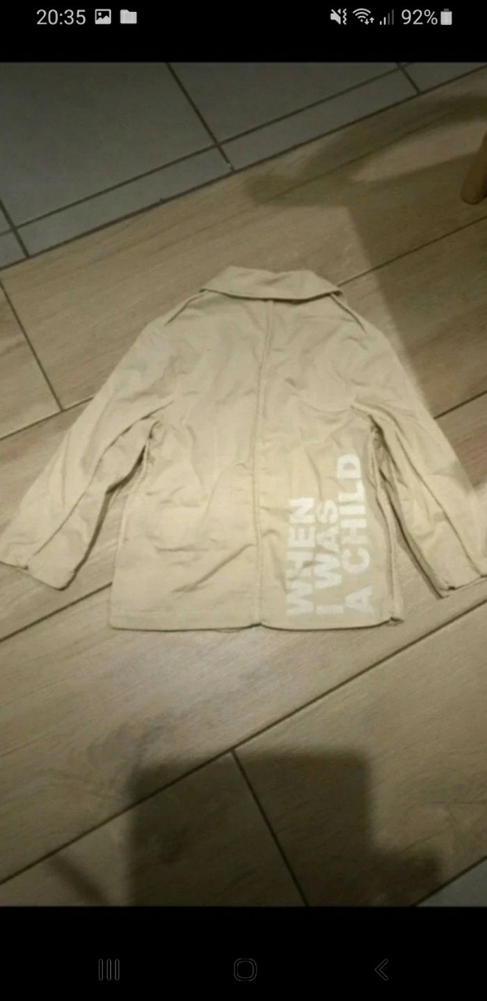 Veste blazer beige enfants ikks 4 ans - photo numéro 2