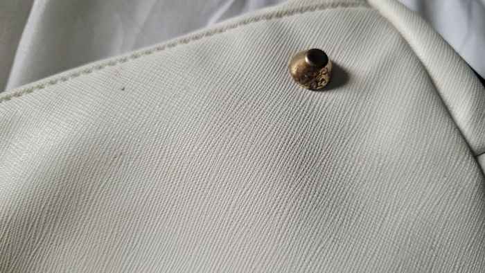 Sac à main blanc et bleu - photo numéro 6