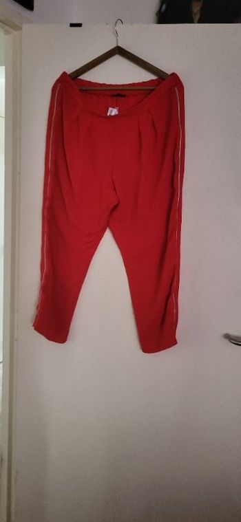 Pantacourt rouge femme