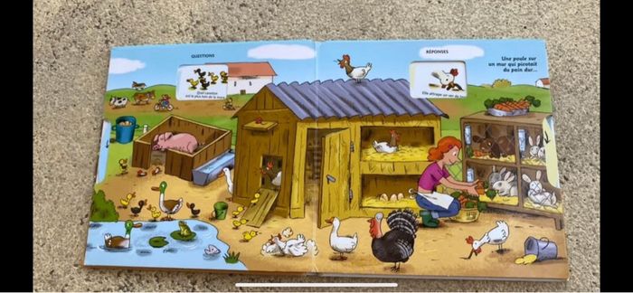 Livre animé la vie à la ferme - photo numéro 2