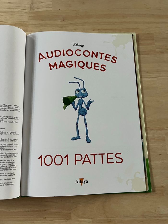 Livre Disney Audiocontes Magiques n°36 – 1001 Pattes – Bon État (Sans Figurines) - photo numéro 3