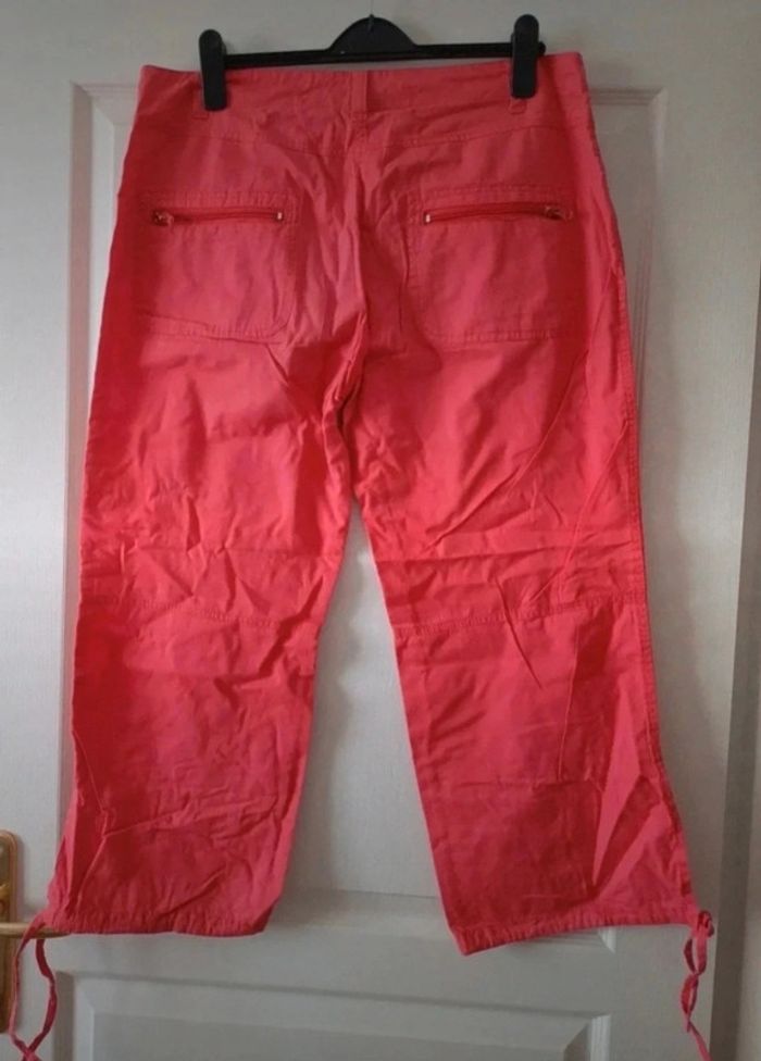 Pantacourt rouge Taille 44 Etam - photo numéro 2