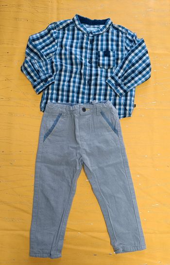 Pantalon léger et chemise manches longues 23 mois 86 cm