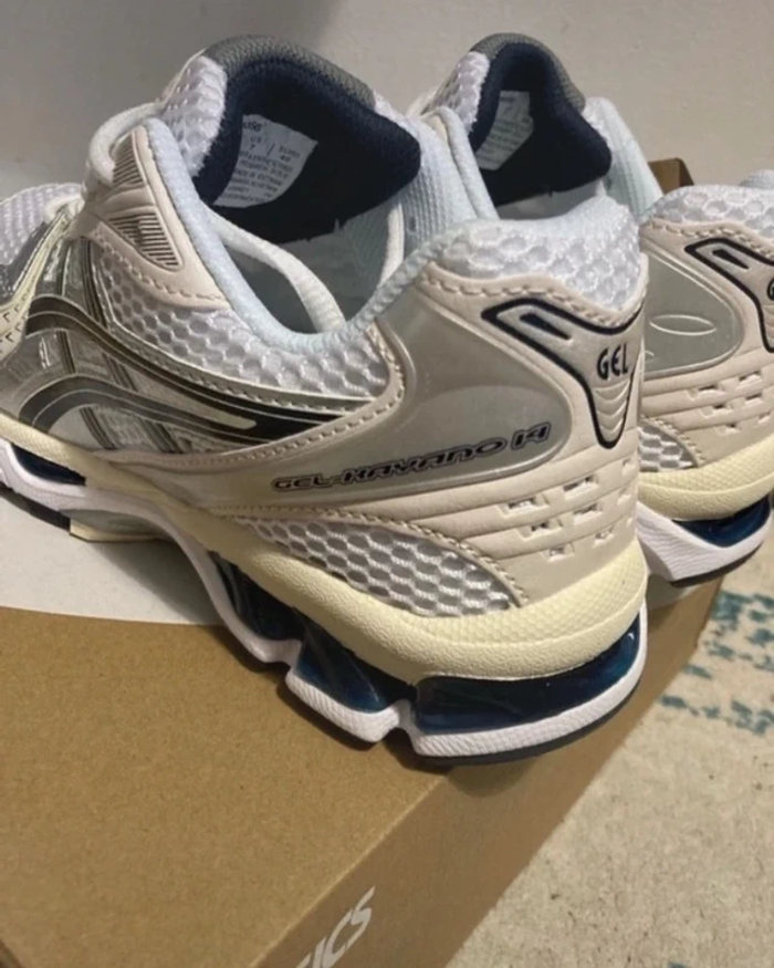 Asics Gel-Kayano 14 Blanc Argent Noir 37.5 - photo numéro 6