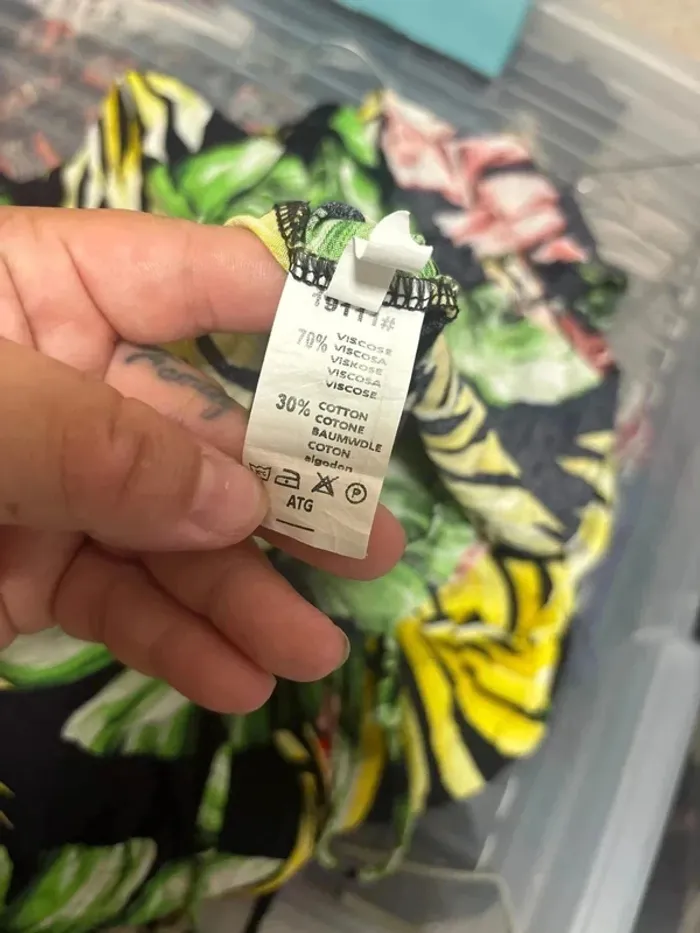 Robe été imprimée feuillage - fluide & colorée - taille S - photo numéro 4