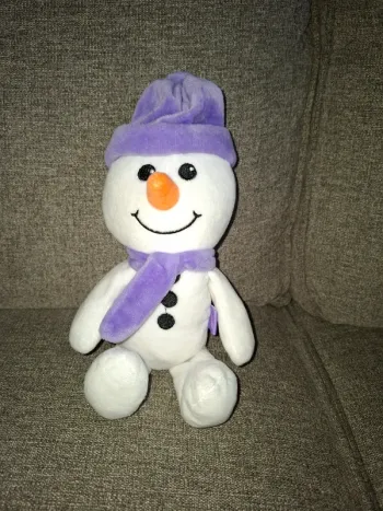 Peluche bonhomme de neige Milka