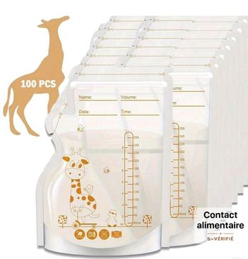 Sacs conservation lait