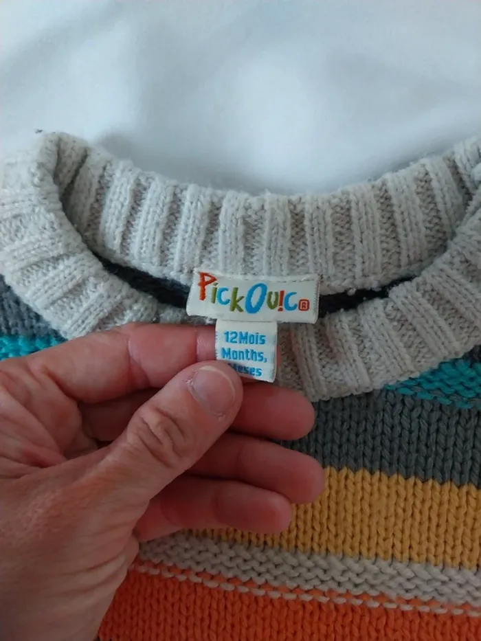Pull garçon 12 mois Pick Ouic - photo numéro 3