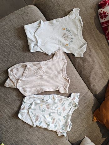 Lot bodies été bébé garçon 6 mois