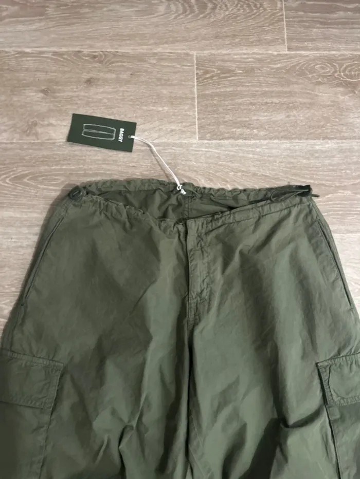 Baggy cargo Teddy Smith paper touch kaki S - photo numéro 2