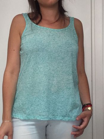 Débardeur Turquoise Pull&bear