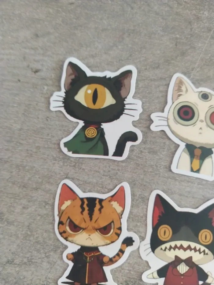 Lot de stickers motif chat (lot A) - photo numéro 6