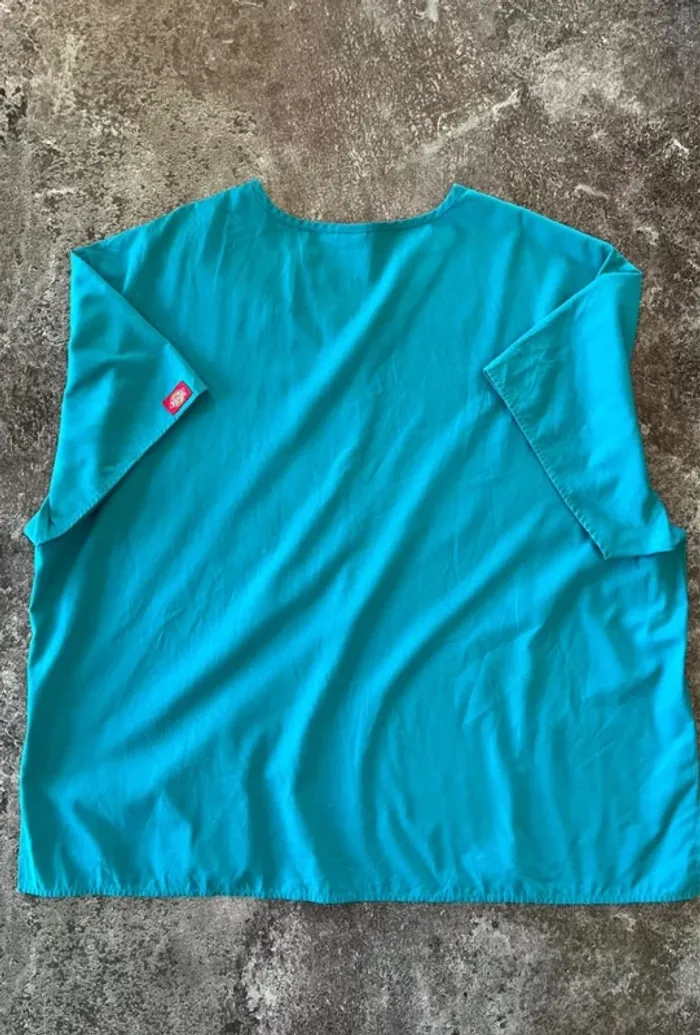 Haut blouse médicale verte homme Dickies taille XXL Blusa hombre Casacca medica uomo Herren Kasack - photo numéro 3