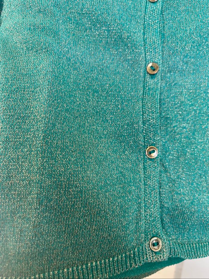 Gilet Kiabi vert à  paillettes - photo numéro 2