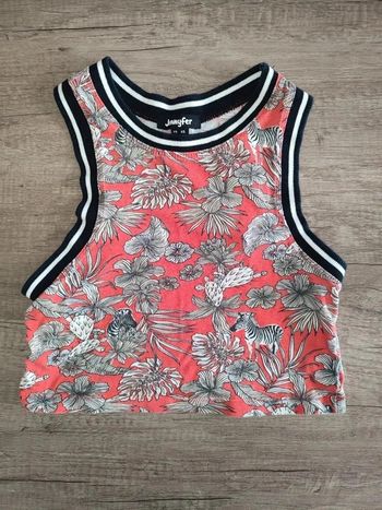 Top Jennyfer XS à fleurs
