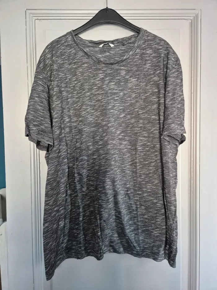 T-shirt gris chiné 2XL