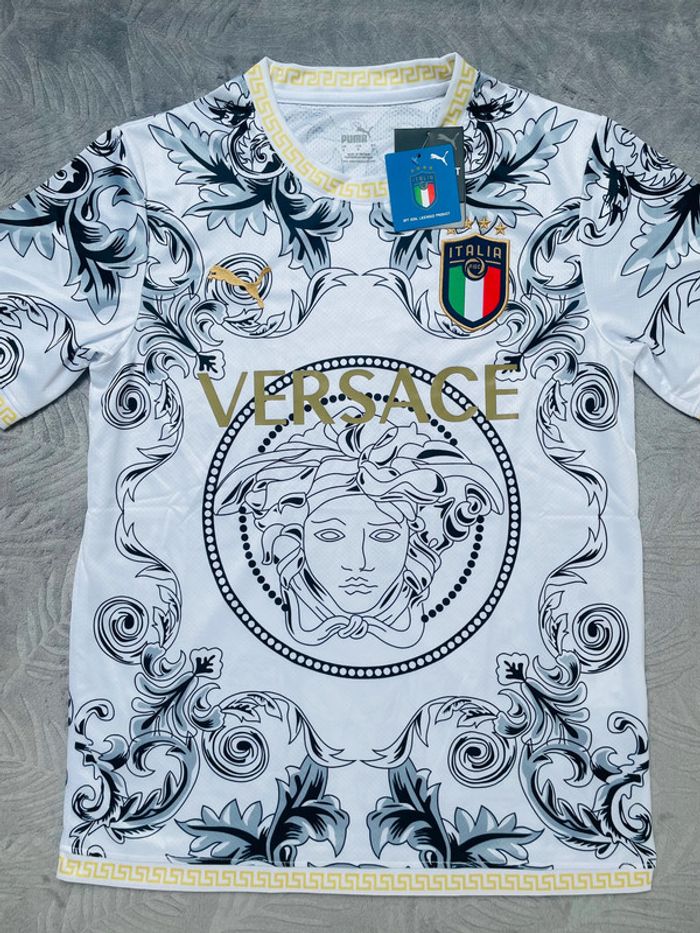 Maillot concept foot Italie blanc Versace taille S