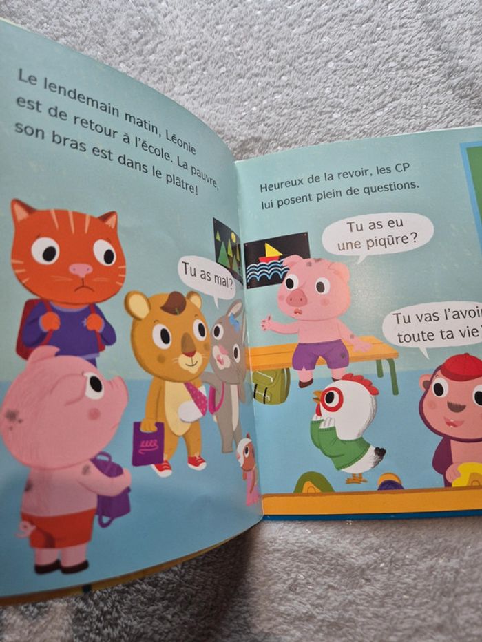Livre les copains du CP des bisous sur mon plâtre - photo numéro 3