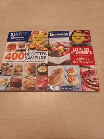 Lot 2 livres de cuisine