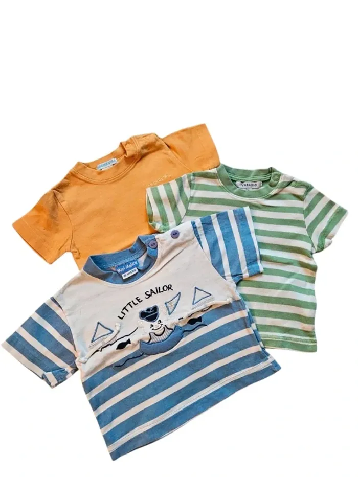 Lot de 3 Tee-shirt - 6 mois