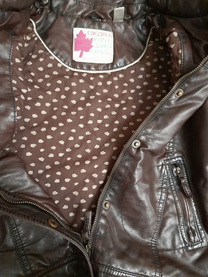 Veste simili cuir fille - photo numéro 8
