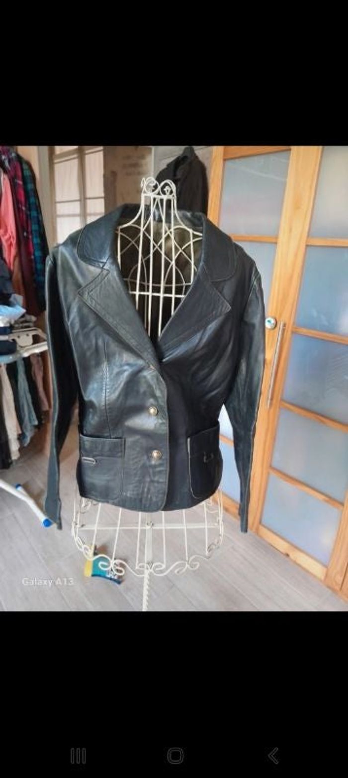 Veste en cuir T38