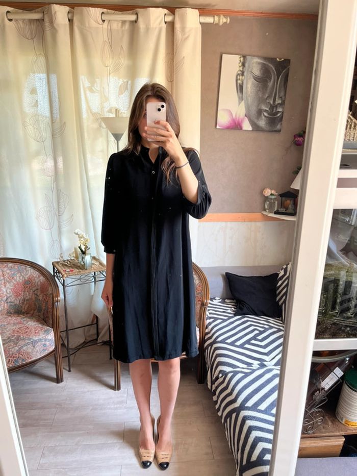 Robe noire pudique vintage y2k 2000yer