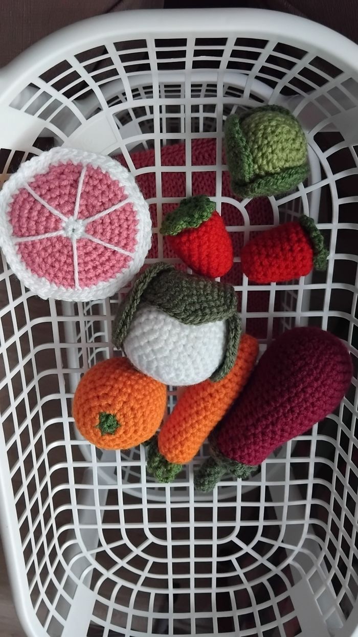 Lot de dînette crochet et son sac - photo numéro 2