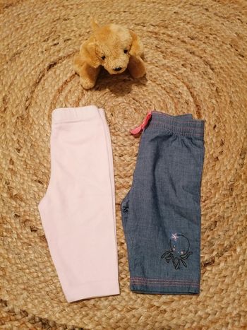 Lot de 2 petits pantalons 1M