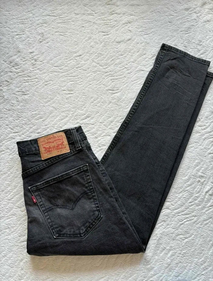 Jeans Levi’s homme 502 M/40 W30 L32 noir/anthracite slim taper, état impeccable