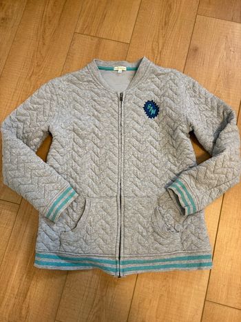 Veste pull enfant grise vertbaudet 12 ans