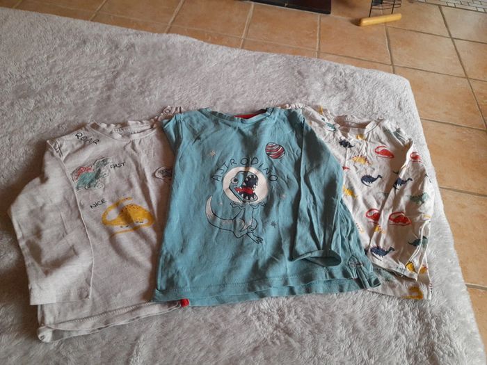 Lot 3 T-shirts Dinosaure