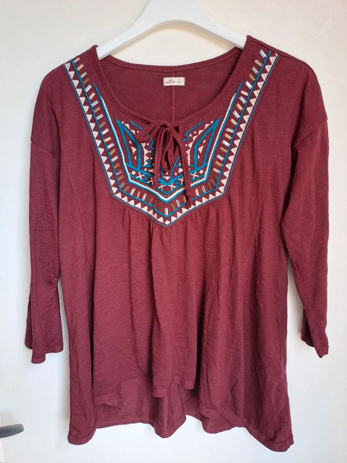 Blouse  Hollister manche 3/4 taille L