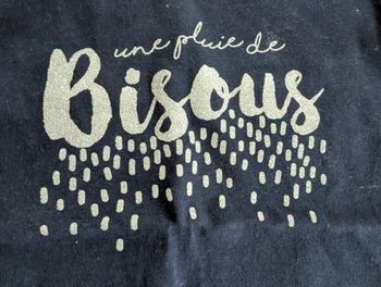 Tshirt ML bleu marine Bisous - 3A - Gémo