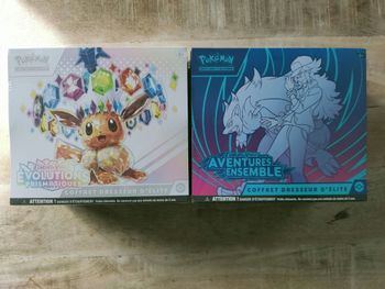 Lot etb Pokémon évolutions prismatique ev8.5 et aventures ensemble ev9