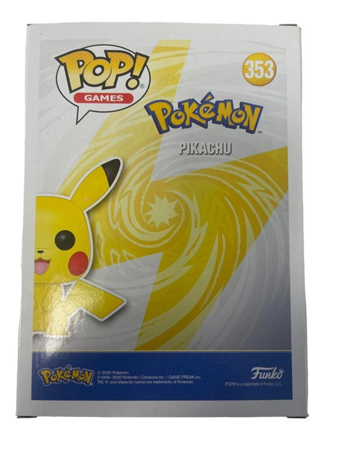 Figurine Funko Pop Pokémon Pikachu Flocked N•353 neuf - photo numéro 2