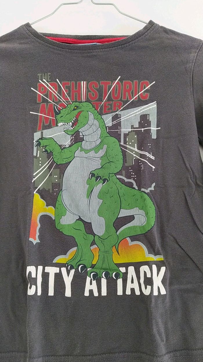 T-shirt manches longues dinosaure - photo numéro 2