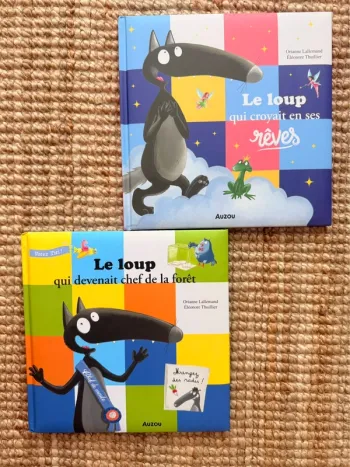 Lot grand livres Le loup