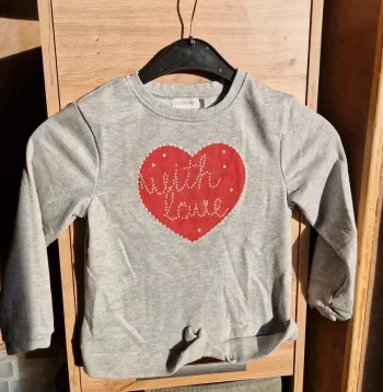 Pull gris love orchestra 8 ans
