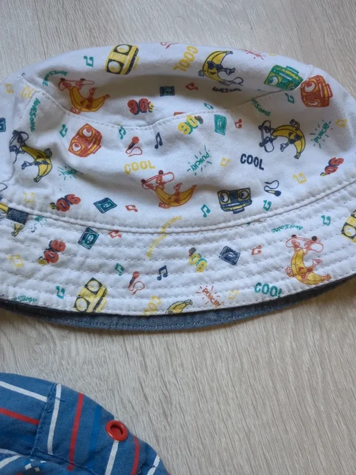 Lot de 3 bobs réversibles pour bébé 6 mois - photo numéro 6