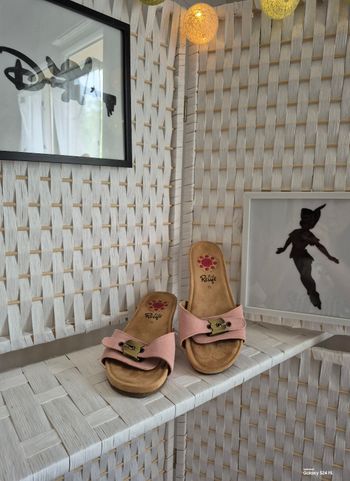 💕Jolie Mules Roses Relife Confort femme P39💕