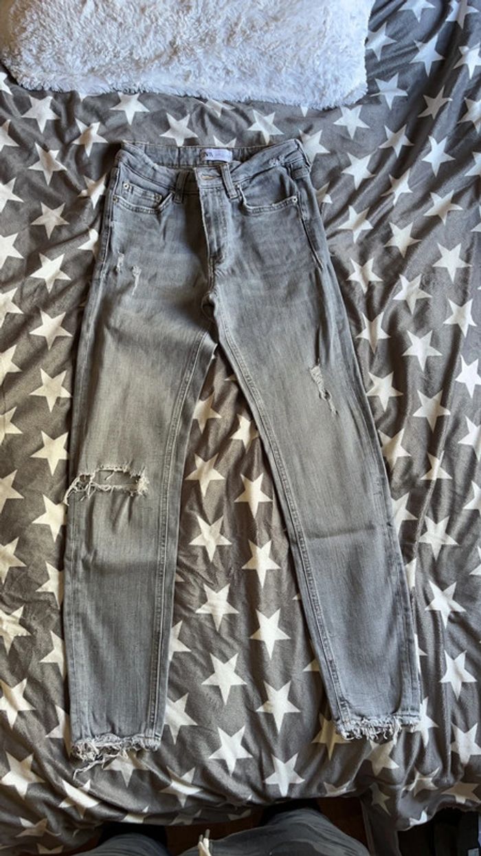 Jean zara coupe skinny taille s - photo numéro 2